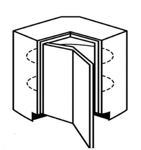 Corner Base Cabinet with Lazy Susan
