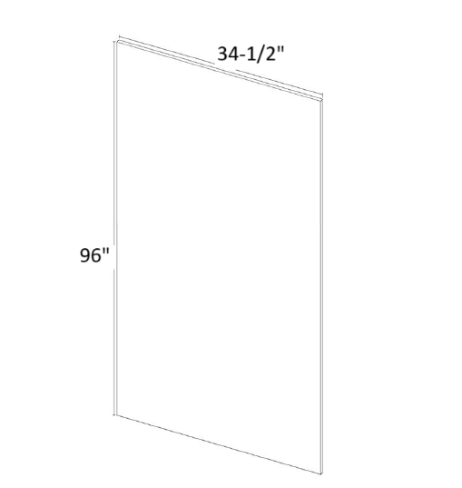 Island Back Panel (IBP34-1/2)