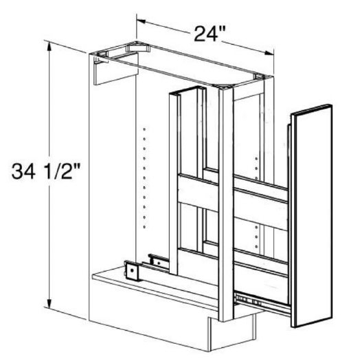 Spice Rack Base Cabinet