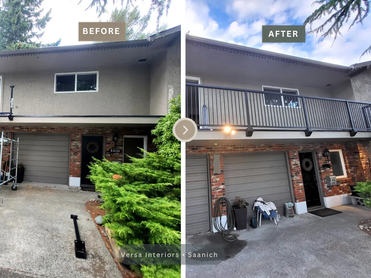 Before and after guardrail installation