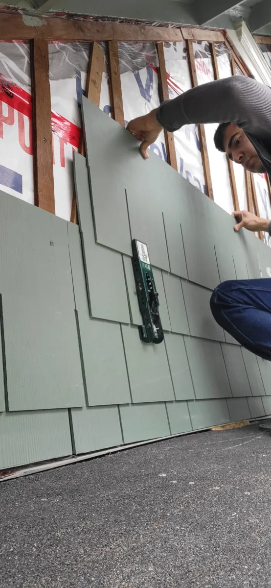 Installing siding panels